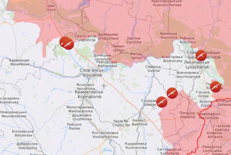 "Räddningslinje": fienden försöker hålla fast vid linjen Barvenkovo-Slavjansk för att inte komma in i den operativa "tången"