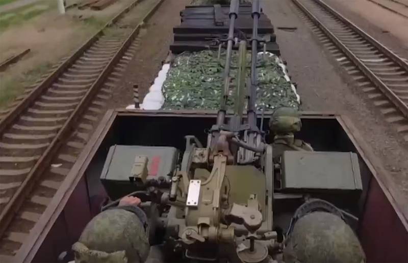 रूसी संघ के सशस्त्र बलों की एक विशेष ट्रेन "वोल्गा" विशेष ऑपरेशन के क्षेत्र में संचालित होती है