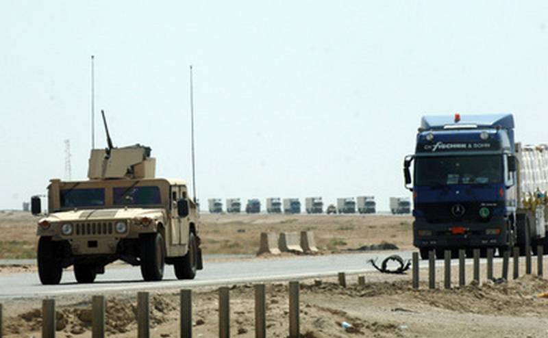 Prolomení plamenů hozením sloupem: Ochrana nákladních vozidel americké armády v Iráku