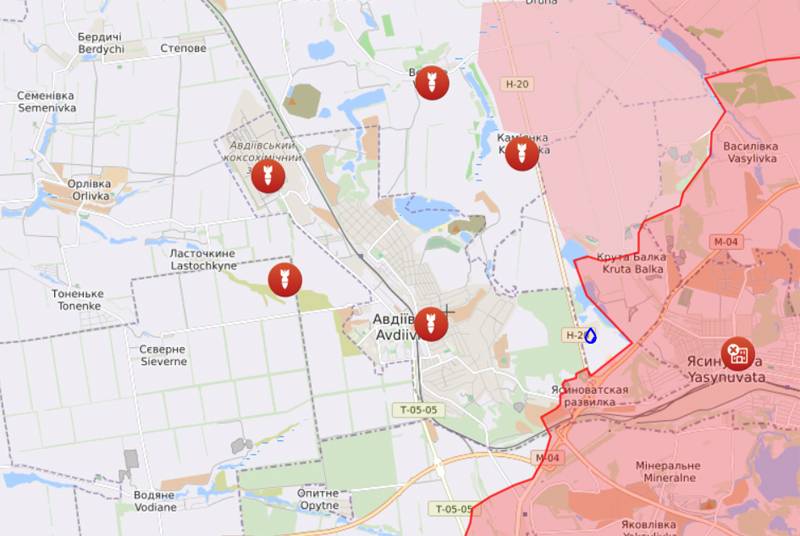 Lo stato maggiore delle forze armate dell'Ucraina ha riconosciuto il successo delle truppe russe a Kamenka, a nord di Avdiivka