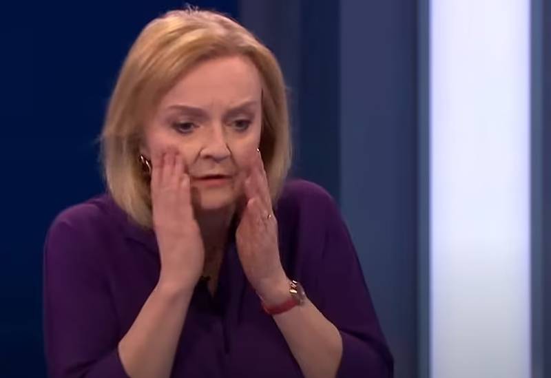 Liz Truss's speech during a debate in Britain was interrupted after a rumble during her words about Putin