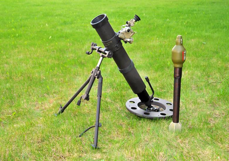 Silent mortars 2B25 "Gall" in the Special Operation