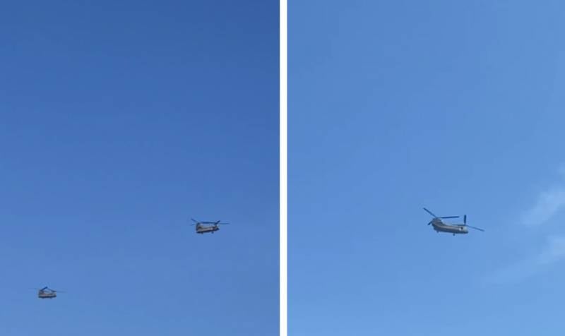 Местные жители и военкоры заявляют о якобы появлении вертолётов CH-47 Chinook над Артёмовском