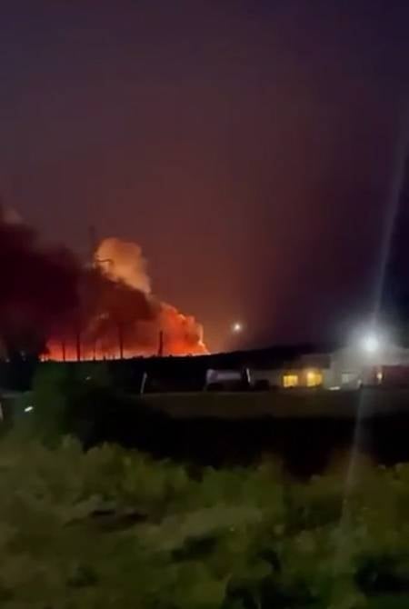 Belgorod governor confirmed data on fire and detonation at an ammunition depot near the village of Timonovo, Valuysky district