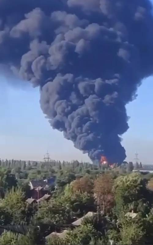 Kryvyi Rih'e roket saldırıları, Ukrayna Silahlı Kuvvetleri tarafından kullanılan bölgedeki en büyük yakıt depolama tesisini yok etti.