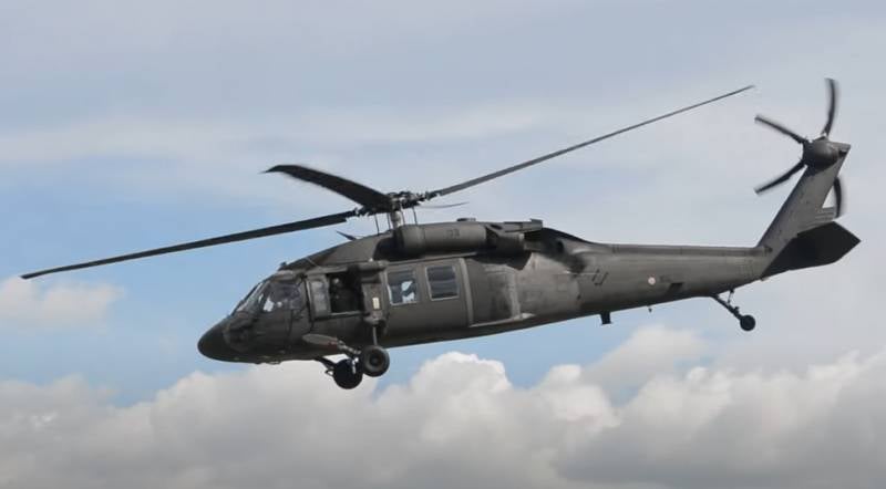 Helicópteros American Black Hawk identificados como voando em direção a Odessa