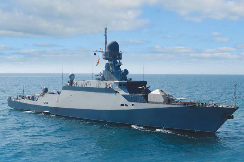 Το νέο έργο του RTO "Sarsar" αναπτύχθηκε με βάση τα πλοία μικρών πυραύλων του έργου 21631 "Buyan-M"