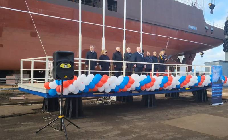 "Purga" is coming: a frontier patrol ship of the 1st rank of project 23550 was launched in Vyborg