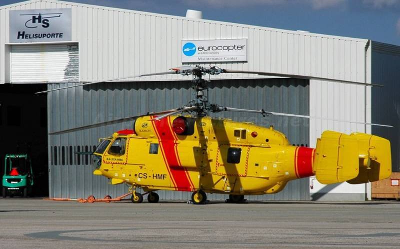 Россия наложила запрет на передачу Украине португальских многоцелевых вертолётов Ка-32А11ВС