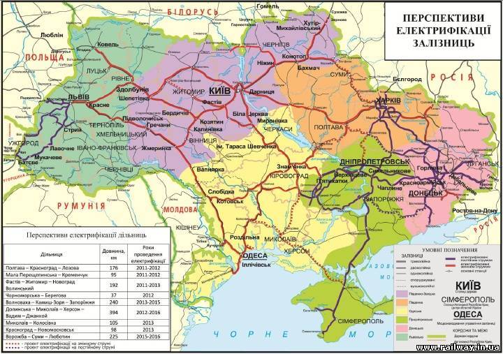 Дорожная карта украины по областям