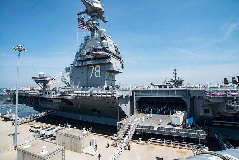 Le commandement de l'US Navy renforce la présence militaire en Europe du deuxième AUG, dirigé par le porte-avions USS Gerald R. Ford