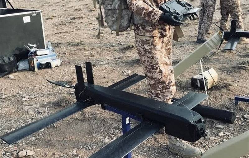 在伊朗，展示了一种新的小型神风敢死队无人机“Meraj-521”