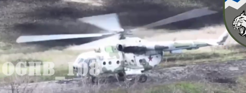 An anti-aircraft missile hit a Ukrainian Mi-8 helicopter in the ...