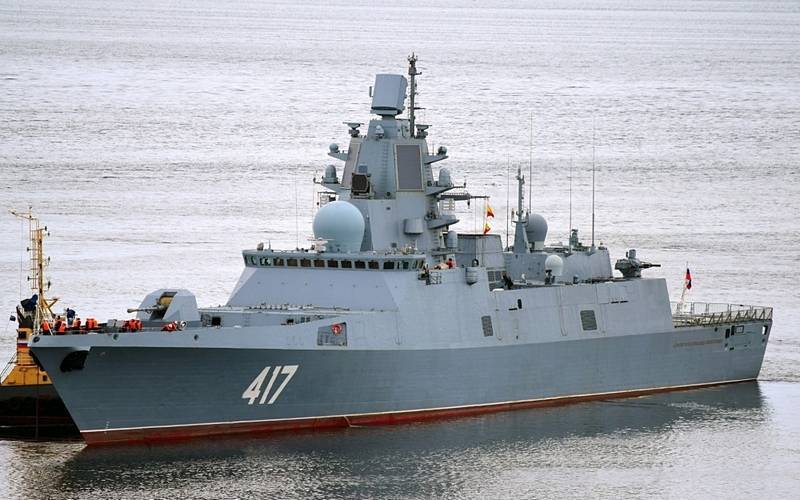 Fregatti "Admiral Gorshkov" läpäisi menettelyn teknisen valmiuden palauttamiseksi Kronstadtin meritehtaalla