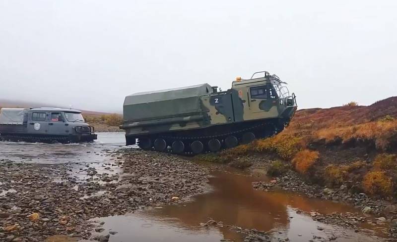 Kurgan'da geliştirilen TM-140 arazi aracı, Umka-2022 Kuzey Kutbu seferinin bir parçası olarak test edildi