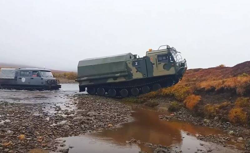 The TM-140 all-terrain vehicle developed in Kurgan was tested as part of the Umka-2022 Arctic expedition