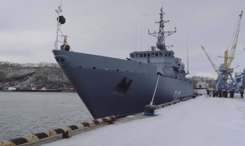 Новейший тральщик Пётр Ильичёв проекта 12700 вошёл в боевой состав Тихоокеанского флота