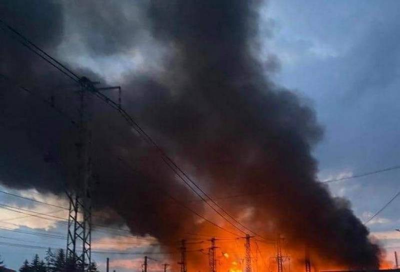 Försvarsministeriet bekräftade förstörelsen av bränslelagringen för utrustningen från de väpnade styrkorna i Ukraina i Cherkasy-regionen