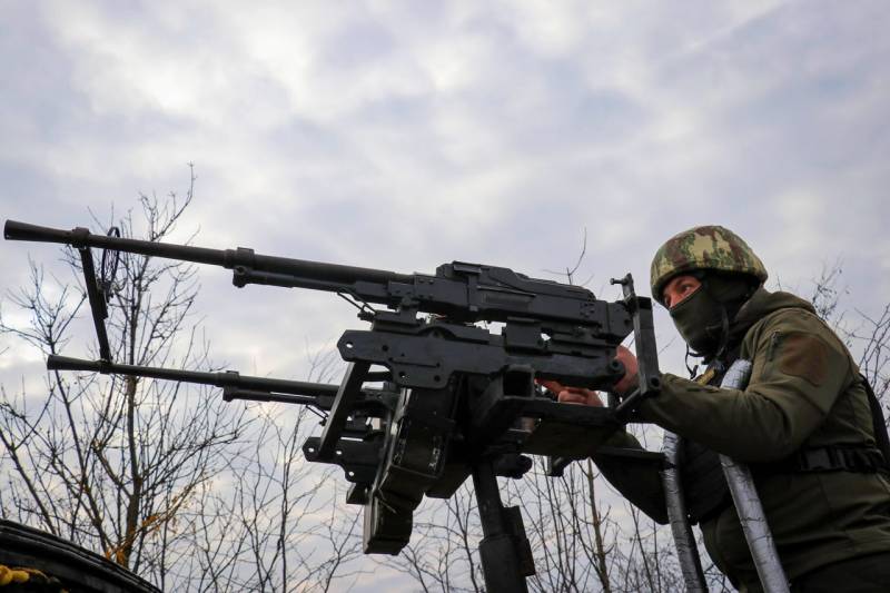 La Guardia Nacional creó una instalación antiaérea móvil con ametralladoras PKT para combatir los drones rusos "Geran-2"