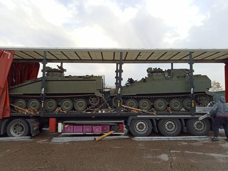 Первая партия британских бронемашин семейства CVR(T) готовится к отправке на Украину