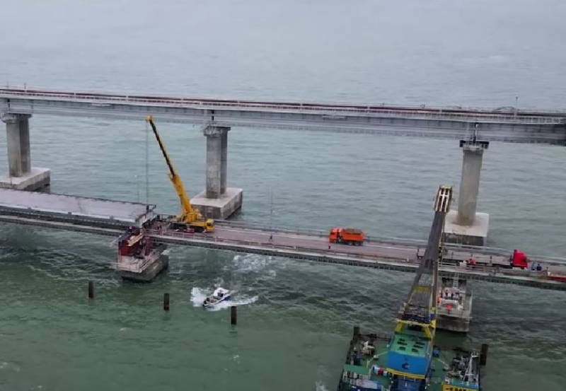 Reparationen av Krimbron är i full gång: en översyn av arbetet för mitten av november 2022