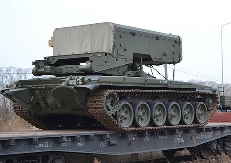 يجري تحديث نظام قاذف اللهب الثقيل TOS-1A "Solntsepyok" مع مراعاة تجربة استخدامه في المعارك في أوكرانيا