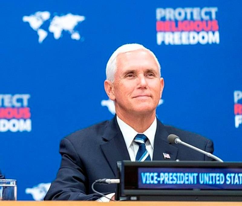 Mike Pence's application for presidential election appeared on the website of the US Federal Election Commission