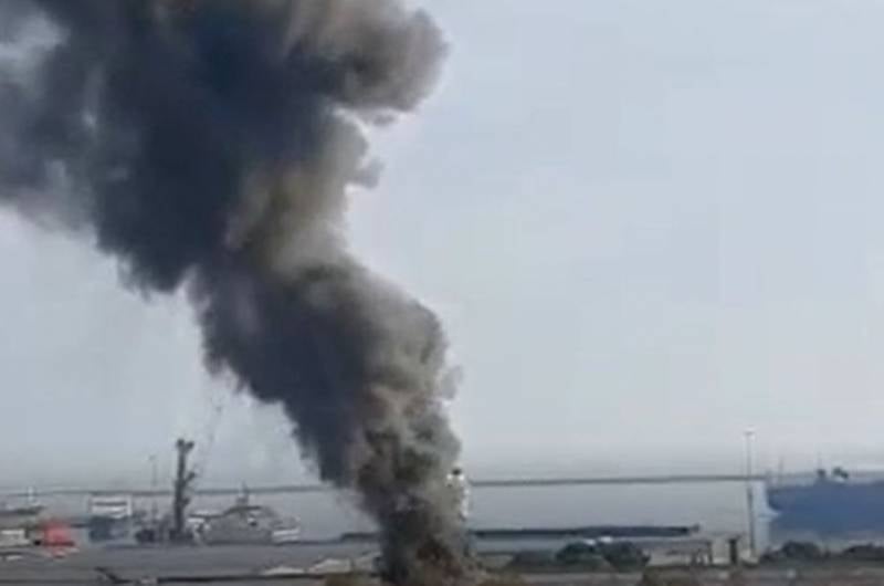 Se produjo una explosión en el puerto turco de Samsun en la costa del Mar Negro