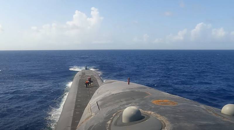 The US Navy "secretly" sent a submarine to the island of Diego Garcia in the Indian Ocean