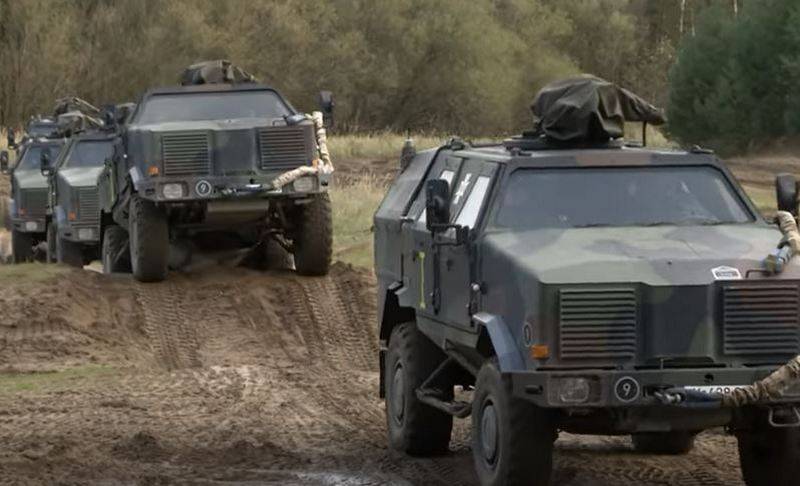 Almanya, Dingo ATF zırhlı araçlarının ikinci partisini Kiev'e teslim etti