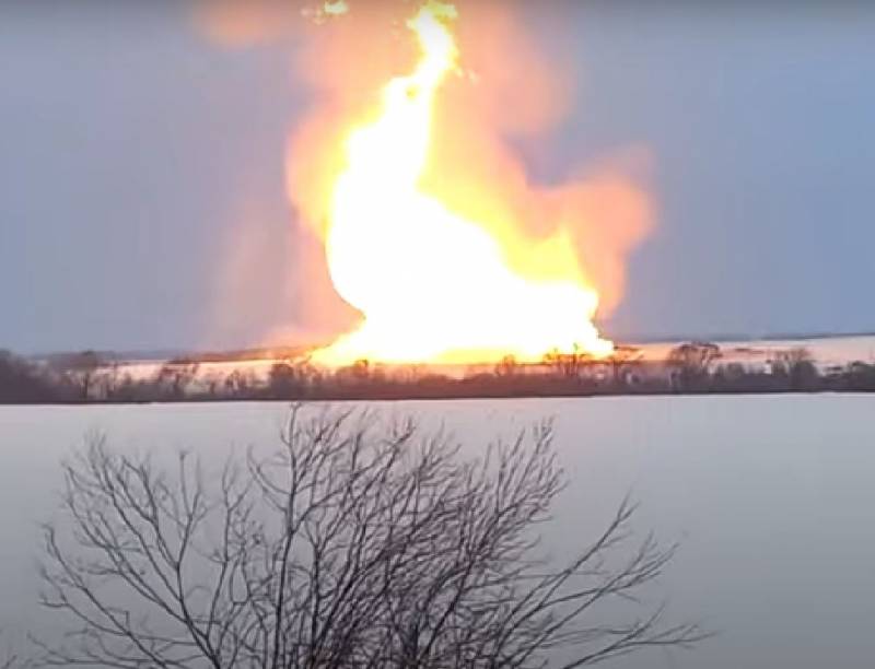 In Chuvashia, an explosion occurred on a gas pipeline pumping gas to Europe
