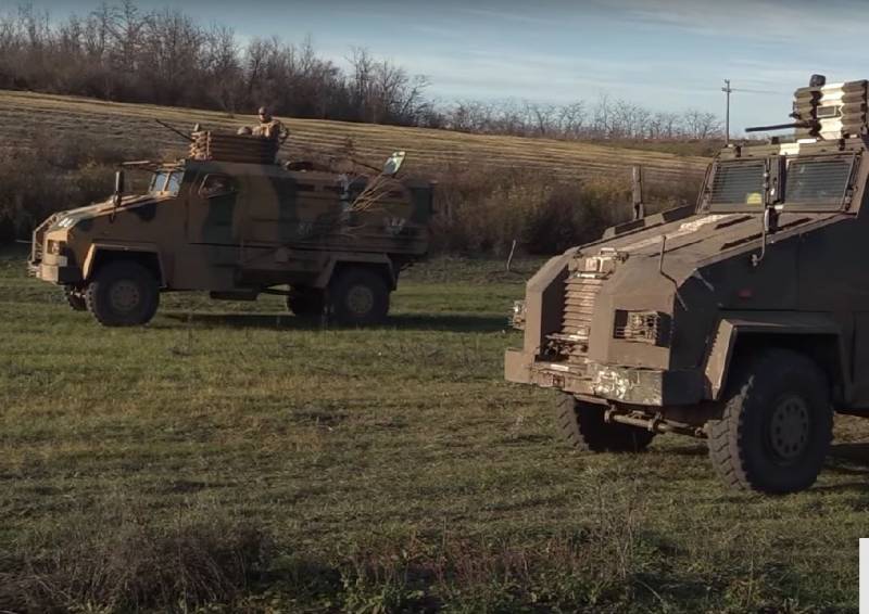 Deux véhicules blindés Kirpi turcs du Corps des Marines des Forces navales ukrainiennes ont été abattus à Marinka