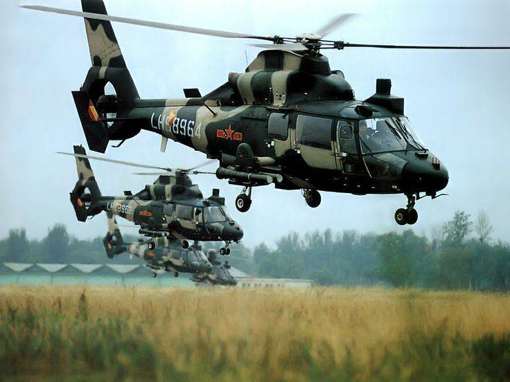 Helicópteros de combate occidentales para China