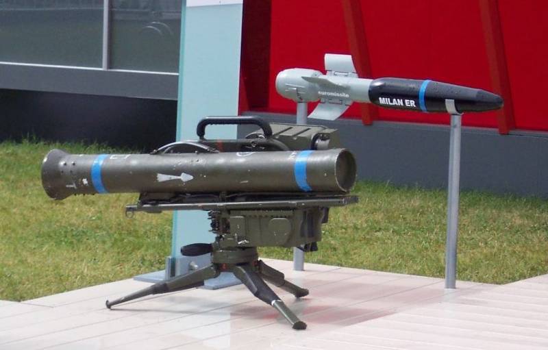 Milan ER - последняя модификация с ракетой, пробивающей 1000 мм стальной брони за динамической защитой