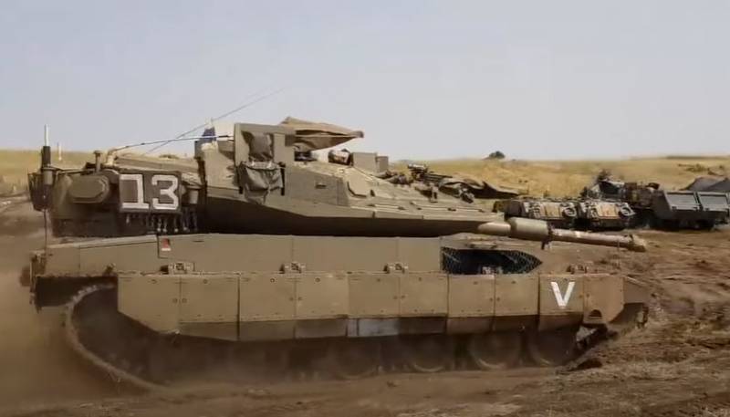 The latest modification of the Israeli Merkava MkV tank entered the IDF armored brigade for trial operation