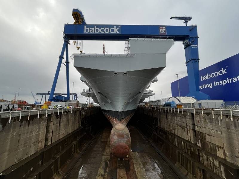 Armada británica: la reparación del portaaviones "Prince of Wales" no se completará antes de la primavera