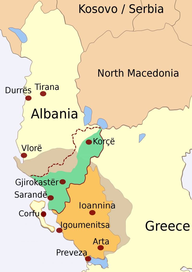 A Grécia espera "seu próprio Kosovo" - no norte, no Epiro