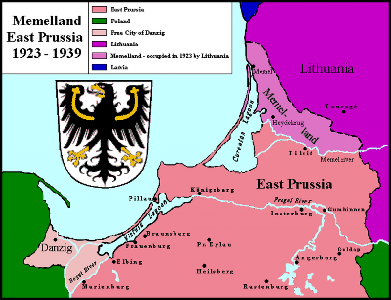 立陶宛 1945 年。 和克莱佩达-梅梅尔作为礼物