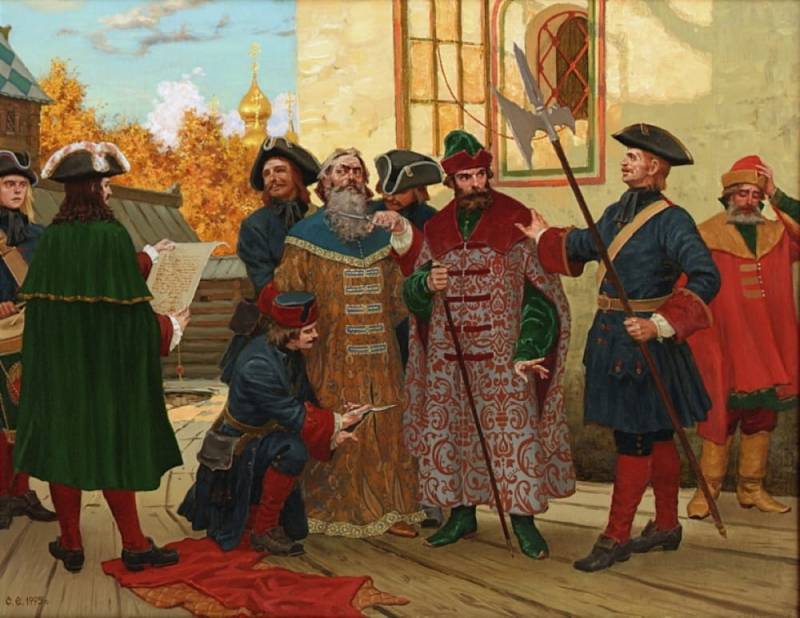 북부 전쟁(1698–1700)이 시작되기 전 표트르 XNUMX세의 개혁