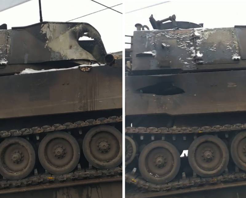 Das ukrainische Militär zeigte das Ergebnis eines Treffers einer russischen Angriffsdrohne auf die selbstfahrenden M109-Kanonen in der Nähe von Artyomovsk