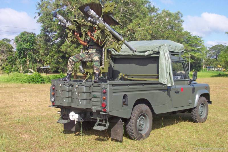Mobiele installaties "Dzhigit" gebaseerd op MANPADS "Igla-S" gezien in dienst bij de troepen van Thailand