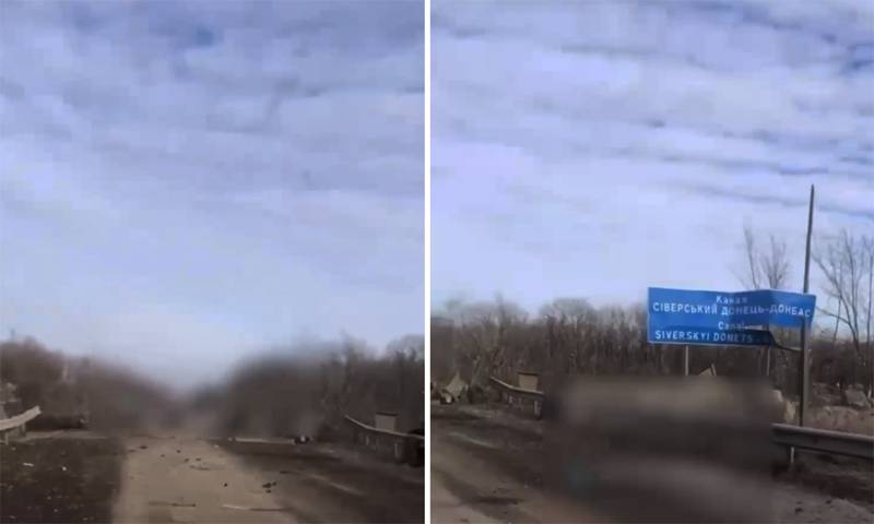 伊万诺夫斯基以西的桥梁被毁，使乌克兰武装部队无法在阿尔乔莫夫斯克-康斯坦丁诺夫卡公路上进行交通运输