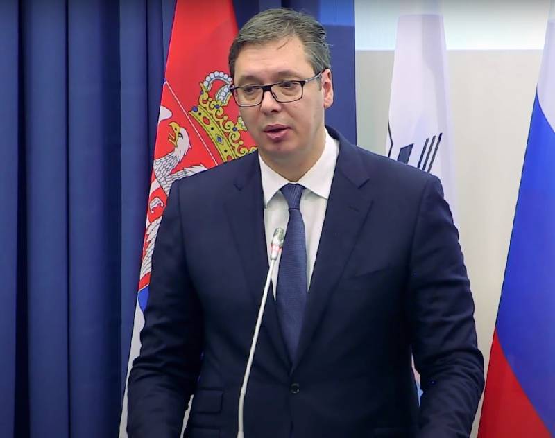 Der serbische Präsident Vucic beschwerte sich über die Unmöglichkeit, zuvor in Russland bestellte elektronische Kampfsysteme zu erhalten