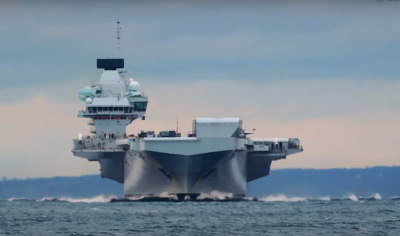 Britain's only currently operating aircraft carrier sets off for exercises without fighters on board