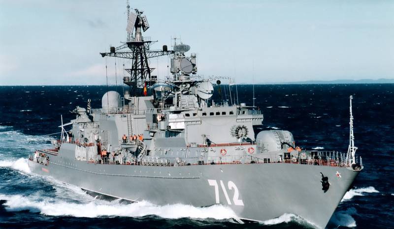 De bron kondigde het uitstel aan van de terugkeer van het Neustrashimy-patrouilleschip naar de vloot