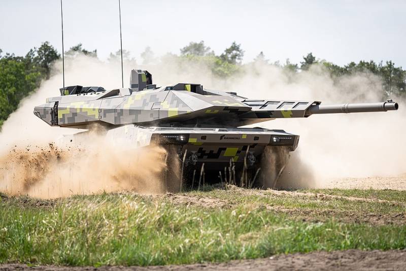 A Rheinmetall está discutindo o fornecimento dos mais recentes tanques Panther KF51 com drones kamikaze para a Ucrânia