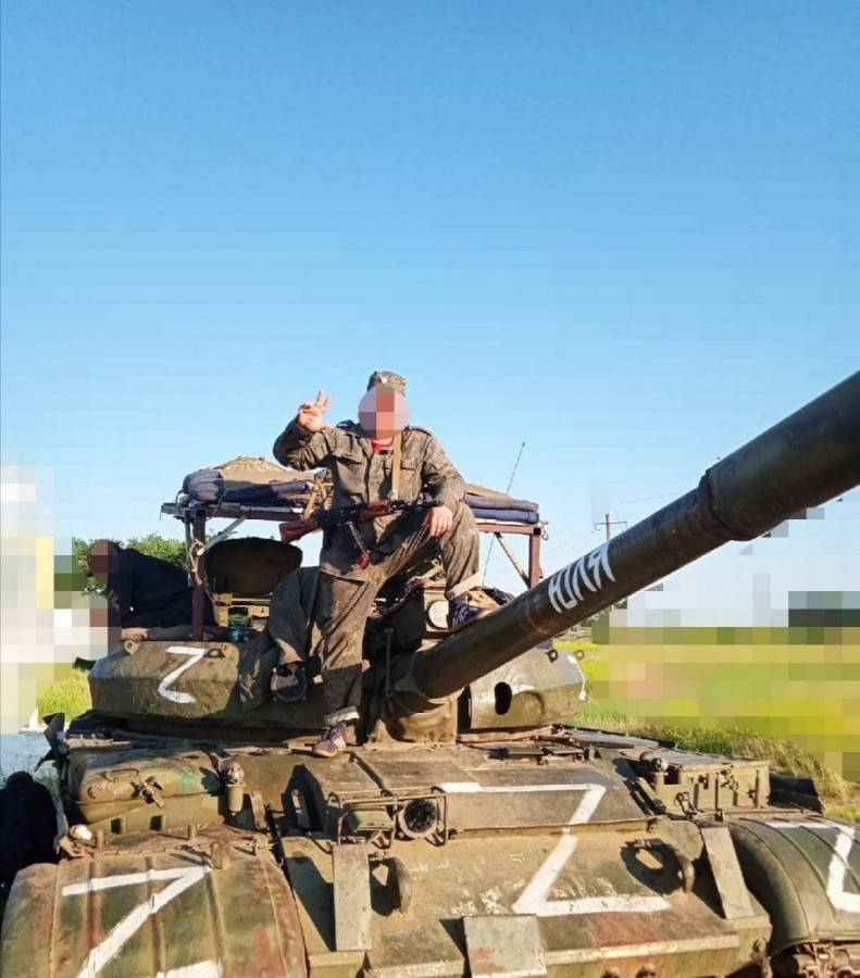 Tank T-62M v zóně NVO