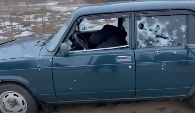 FSB opublikowała materiał filmowy przedstawiający konsekwencje zestrzelenia samochodu przez ukraińskich bojowników w obwodzie briańskim