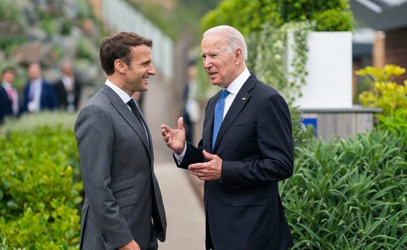 USA:s och Frankrikes presidenter diskuterade ytterligare stöd till Ukraina