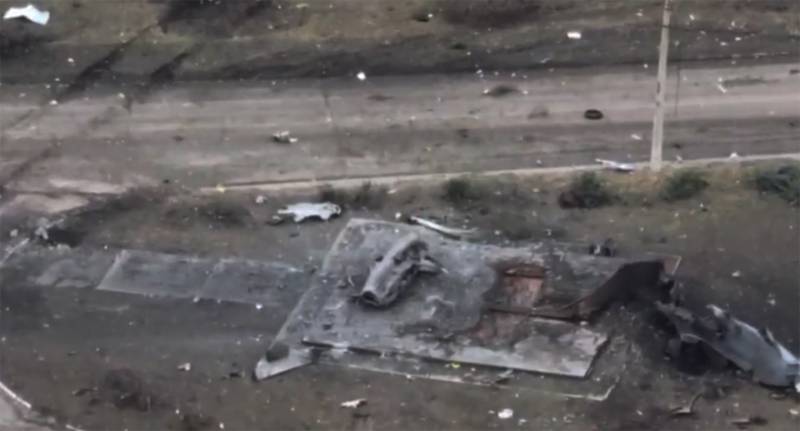 În Artyomovsk, un monument al aeronavei MiG-17 a fost aruncat în aer